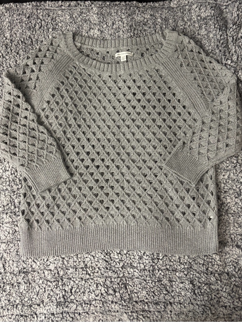 American Eagle Outfitters Gray Knit Women's Sweater